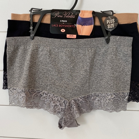 Prima Valentina Lacey Boy Shorts 3X - Picture 1 of 11